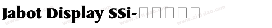 Jabot Display SSi字体转换